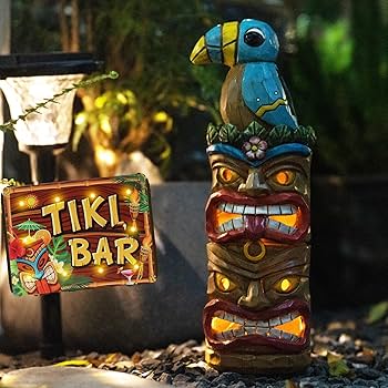 ミュージシャン llica - Tiki Totem Pole Statue ミュージシャン llica - Tiki Totem Pole Statue ミュージシャン